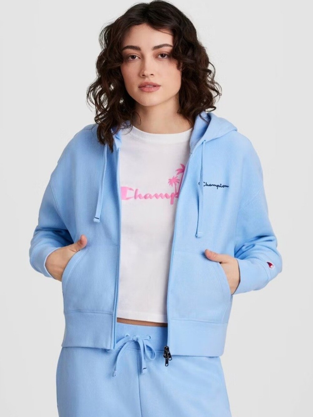 New Champion Women's Zip Sweatshirt Hoodie Size Large